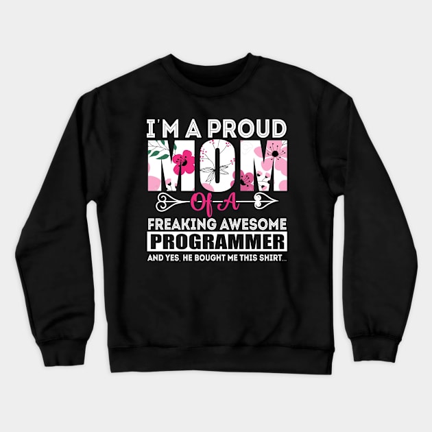 Mother`s day - I am a proud mom Crewneck Sweatshirt by Lin-Eve